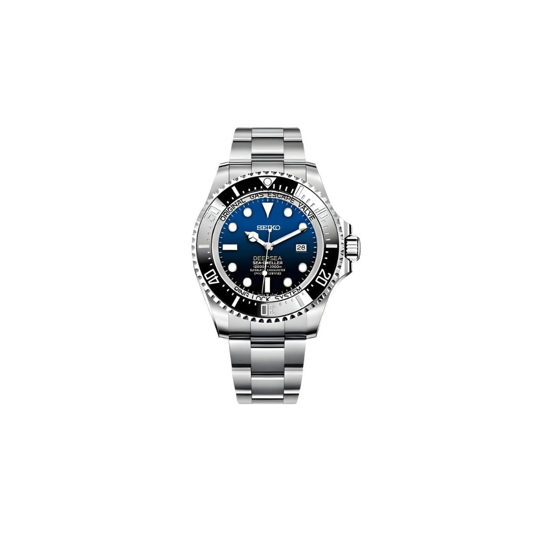 SEIKO MOD SEADWELLER BLACK MEN'S WATCH