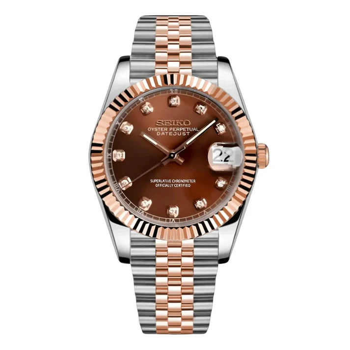 SEIKO MOD CHOCOLATE DIAMOND DIAL