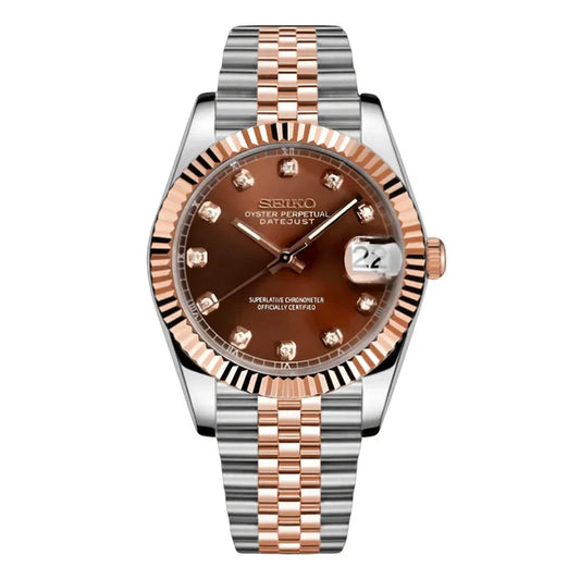 SEIKO MOD CHOCOLATE DIAMOND DIAL