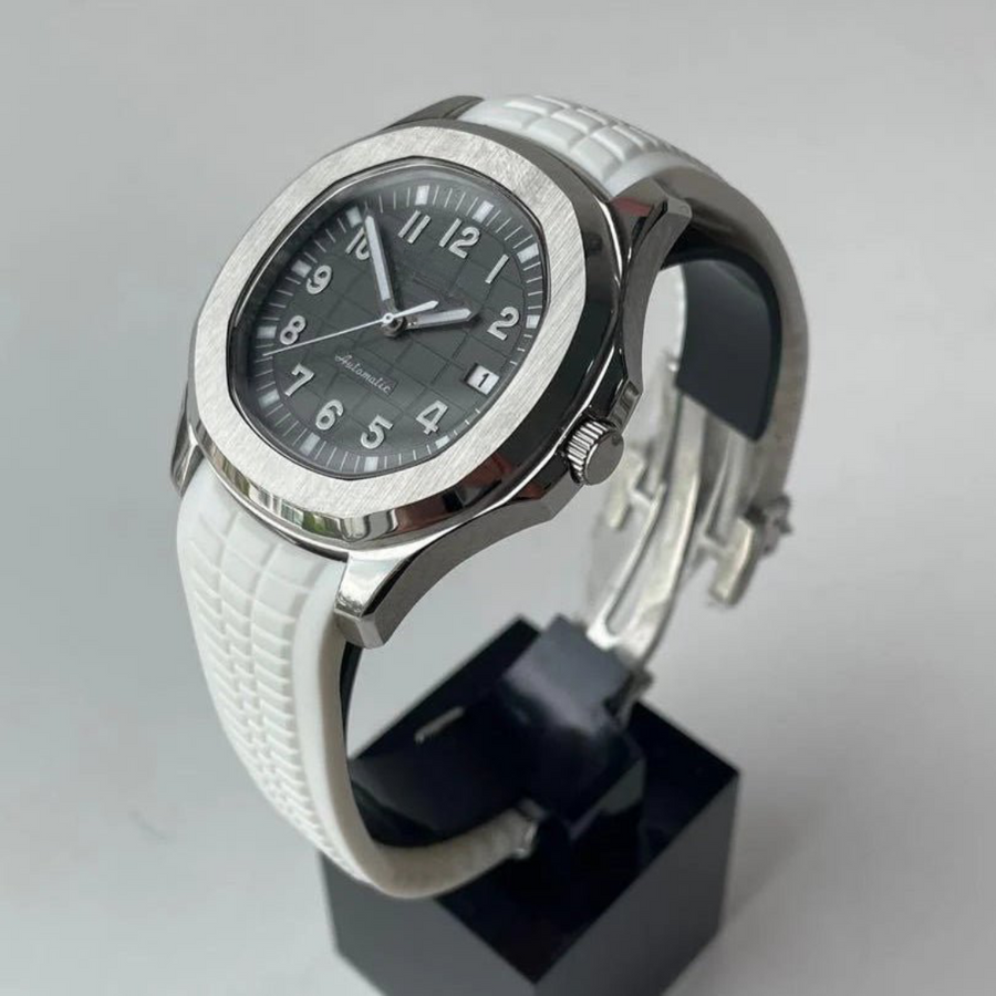 AQUA | WHITE | SILICONE STRAP