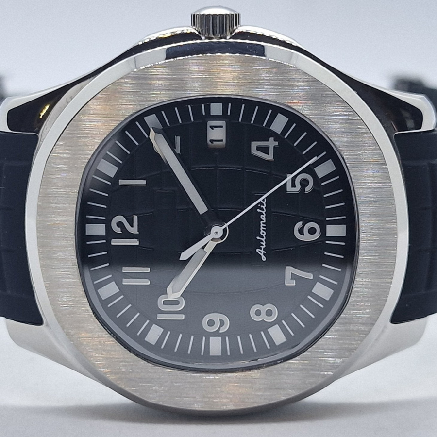 AQUA | BLACK | SILICONE STRAP