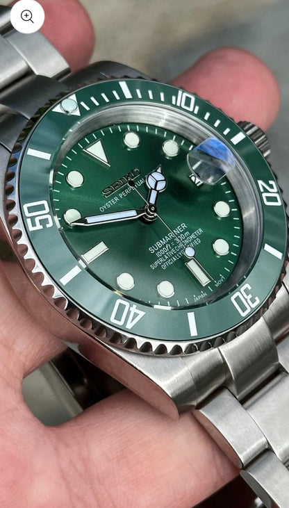SEIKO MOD SUBMARINER HULK MEN'S WATCH