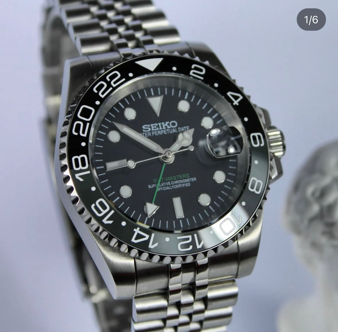 SEIKO MOD GMT BRUCE WAYNE MEN'S WATCH