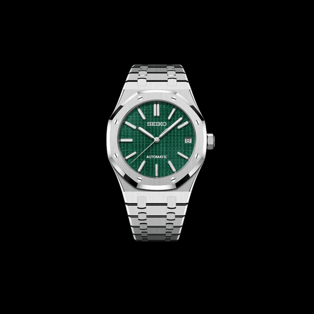 SEIKO MOD ROYAL OAK EMERALD MEN'S WATCH