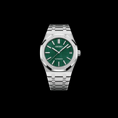 SEIKO MOD ROYAL OAK EMERALD MEN'S WATCH