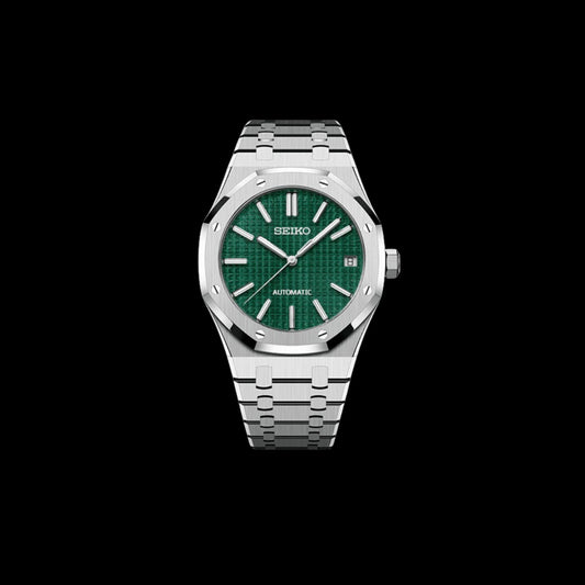 SEIKO MOD ROYAL OAK EMERALD MEN'S WATCH