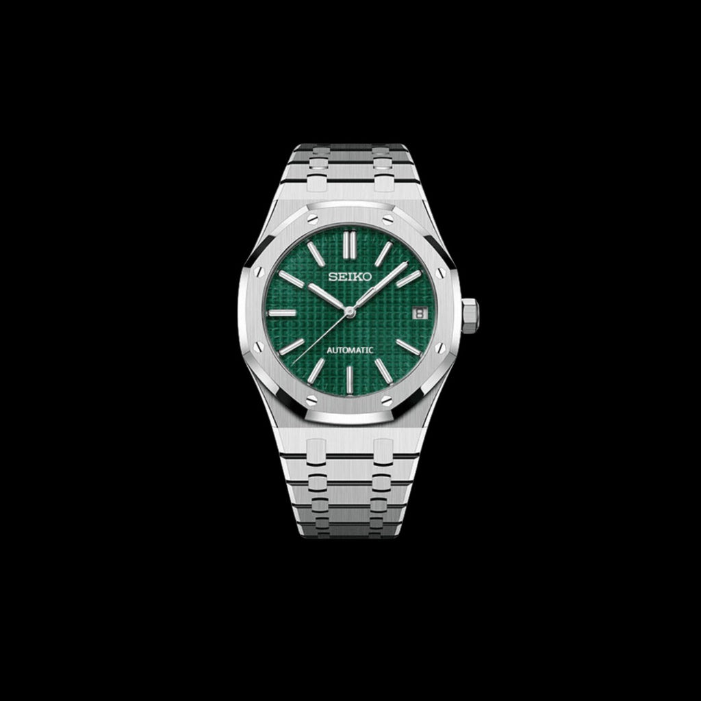 SEIKO MOD ROYAL OAK EMERALD MEN'S WATCH