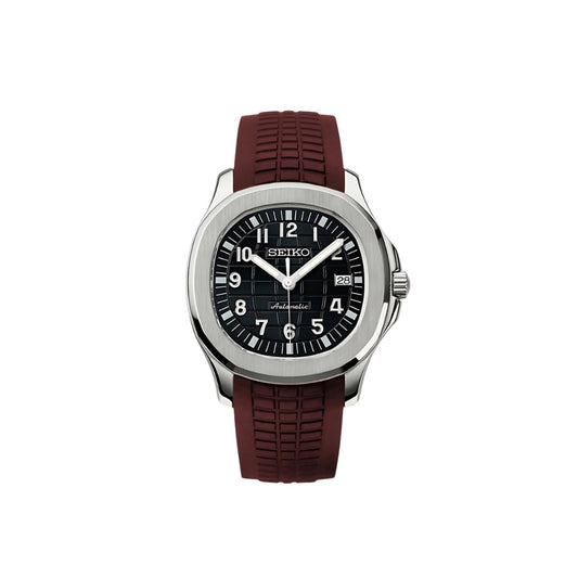 SEIKO MOD AQUANAUT SILVER BROWN MEN'S WATCH