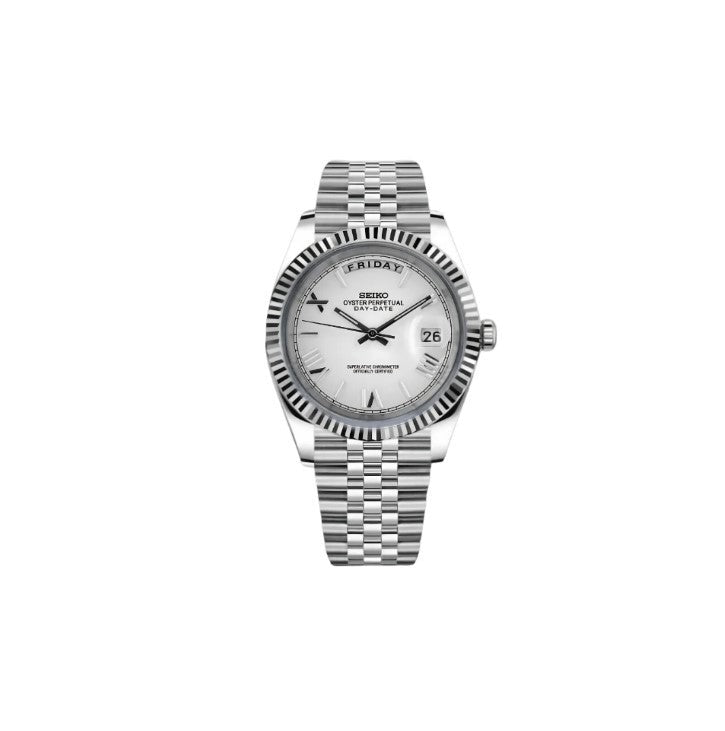 Seiko White DayDate Mod