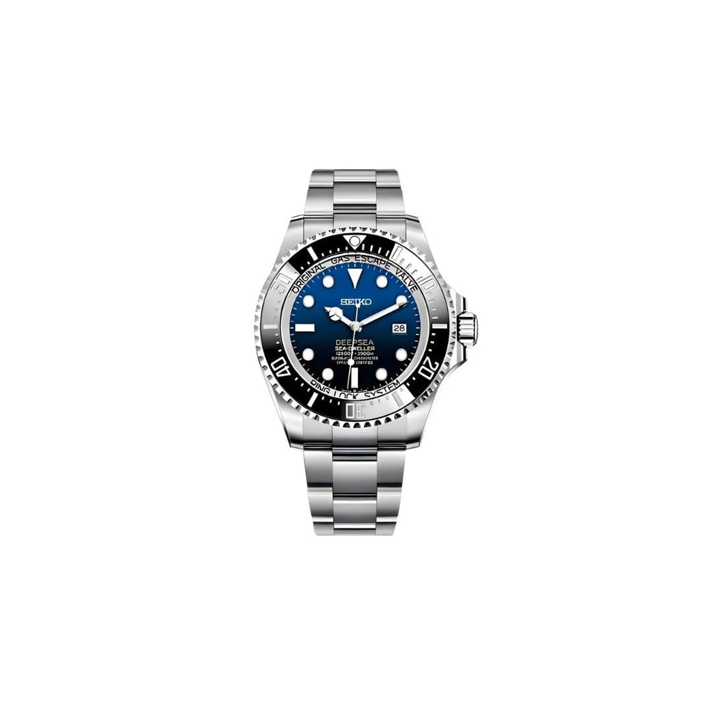 SEIKO MOD SEADWELLER BLACK MEN'S WATCH