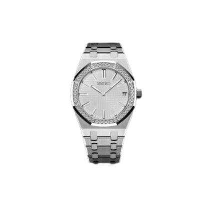 SEIKO WHITE DIAMOND ROYAL OAK WOMEN MOD