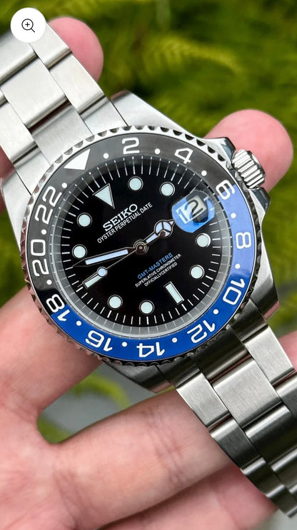 SEIKO MOD GMT CLASSIC BATMAN MEN'S WATCH