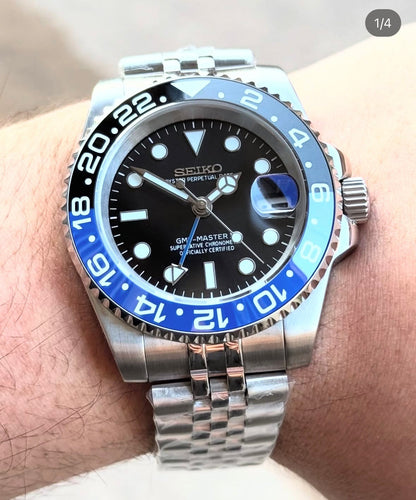 SEIKO MOD GMT CLASSIC BATMAN MEN'S WATCH