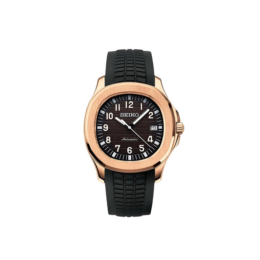 SEIKO MOD AQUANAUT ROSE BLACK MEN'S WATCH