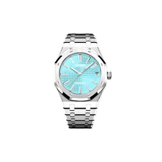 SEIKO MOD ROYAL OAK ICE BLUE MEN'S WATCH