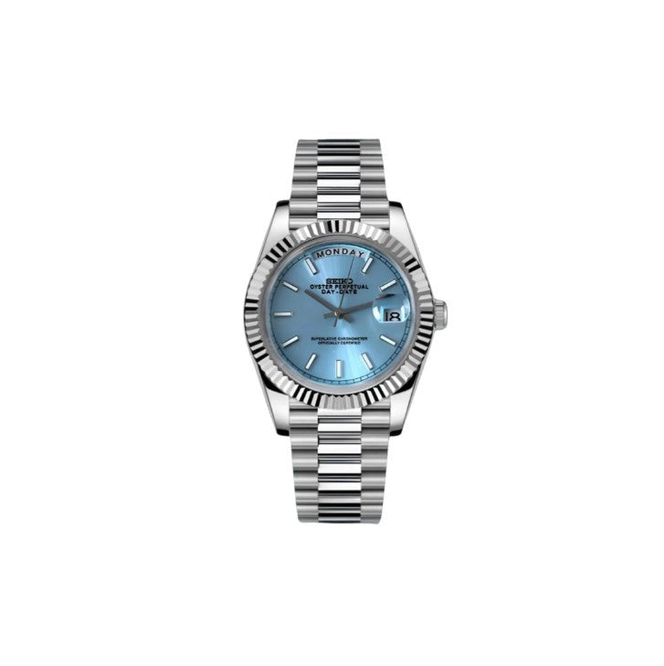 Seiko Tiff Blue DayDate Mod