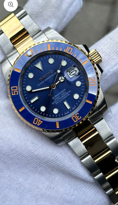 SEIKO MOD SUBMARINER BLUESY MEN'S WATCH